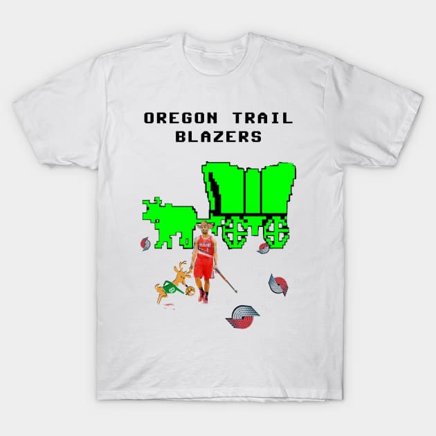 Oregon Trail Blazers T-Shirt by redrock_bball